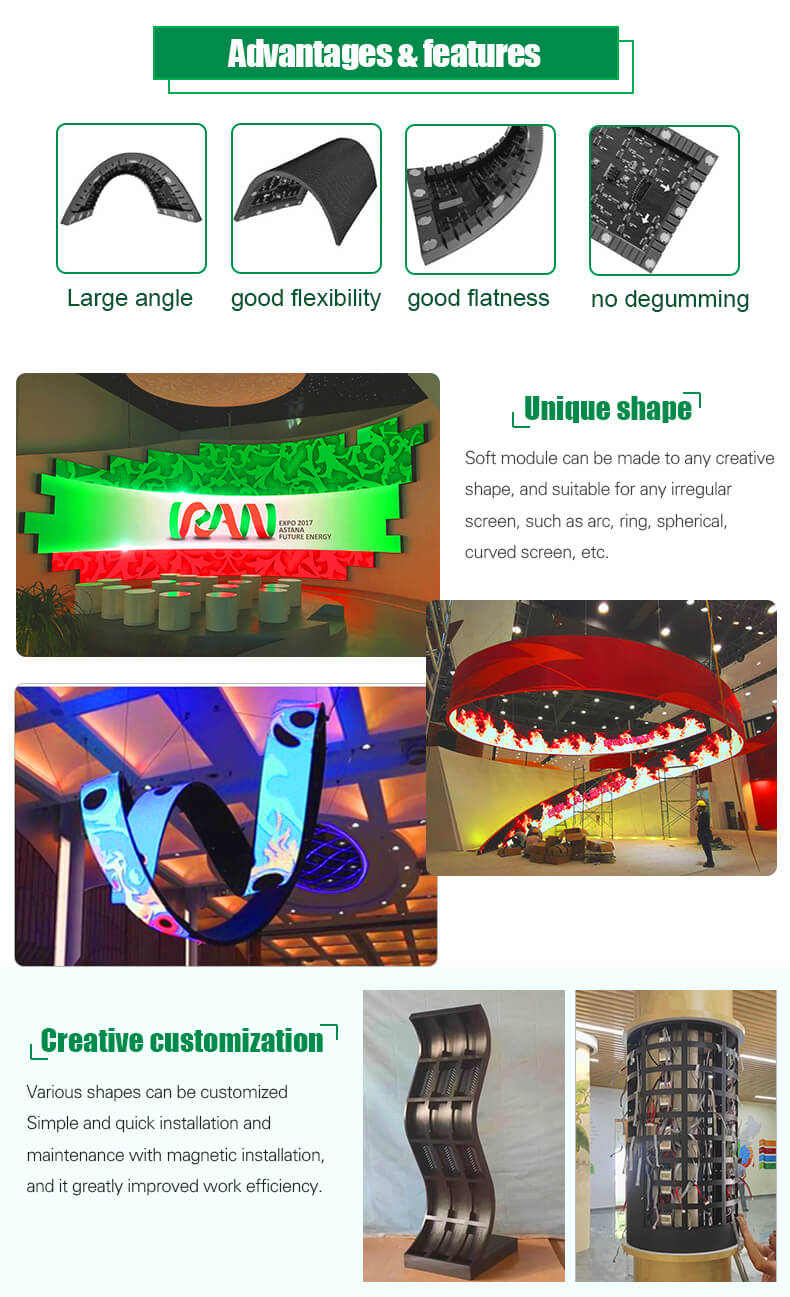 Pantalla LED flexible de alta definición