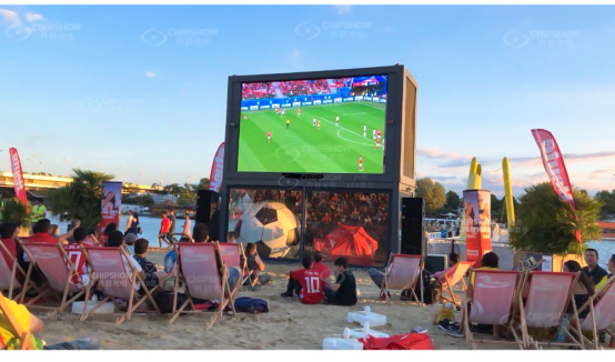Pantalla LED perimetral del estadio