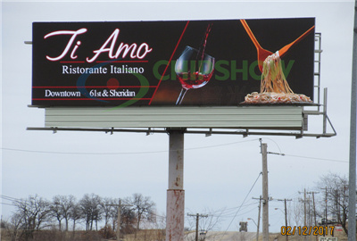 Cartelera LED de ventilación hueca C-Vent Outdoor P10 en EE. UU.